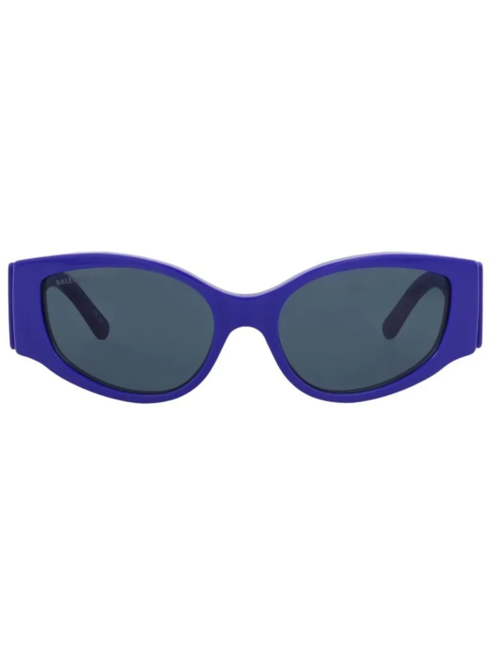 New Balenciaga Women's Sunglasses Cat Eye Recycled Acetate Frame Blue Blue Blue